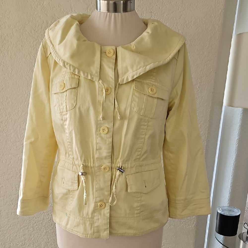 Sandro Light Yellow Utility Jacket - image 1